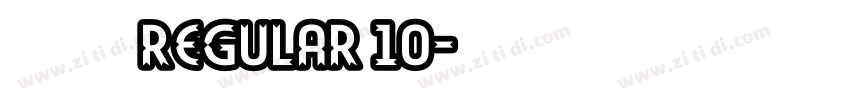 庞门正道 regular 10字体转换